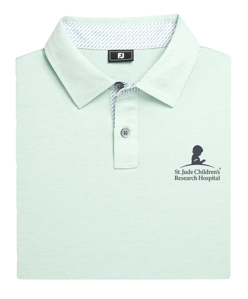 St. Jude FootJoy Heather Lisle Lattice Trim Polo